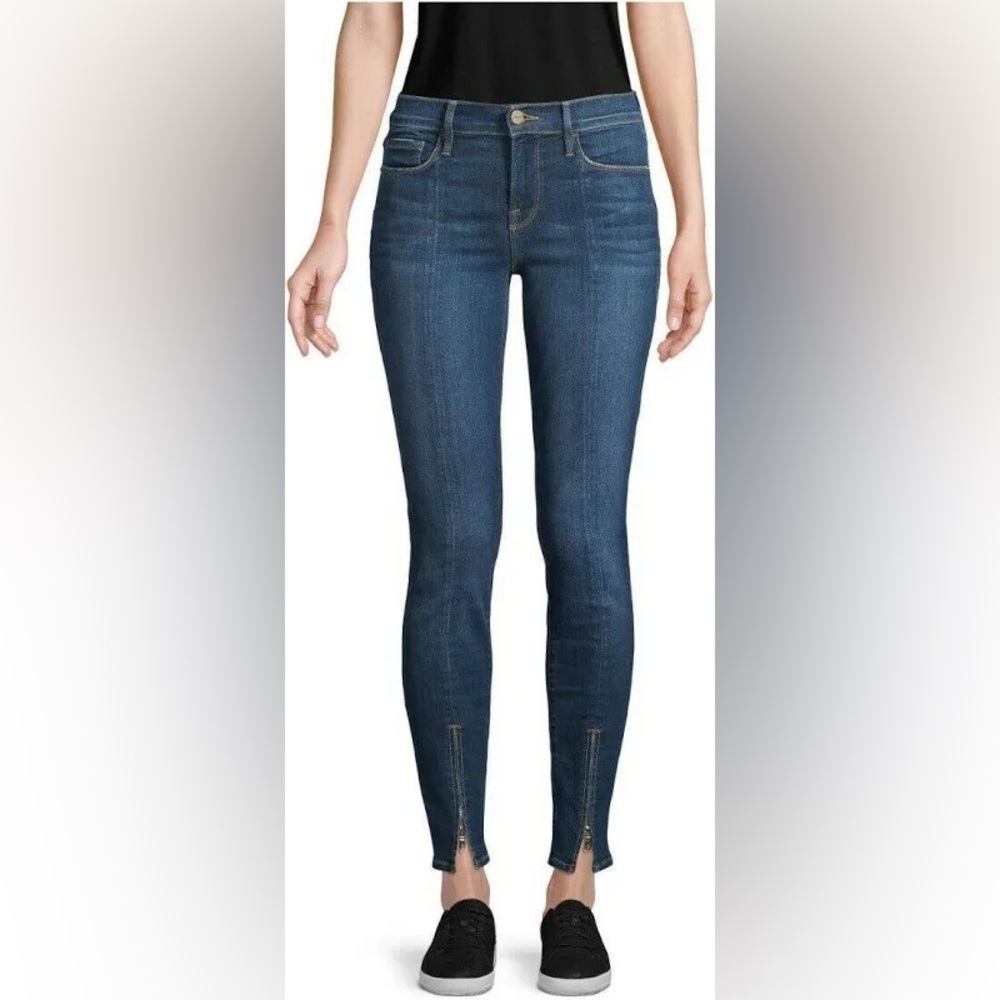 Frame Denim Women's Skinny Jeans - Dark Blue